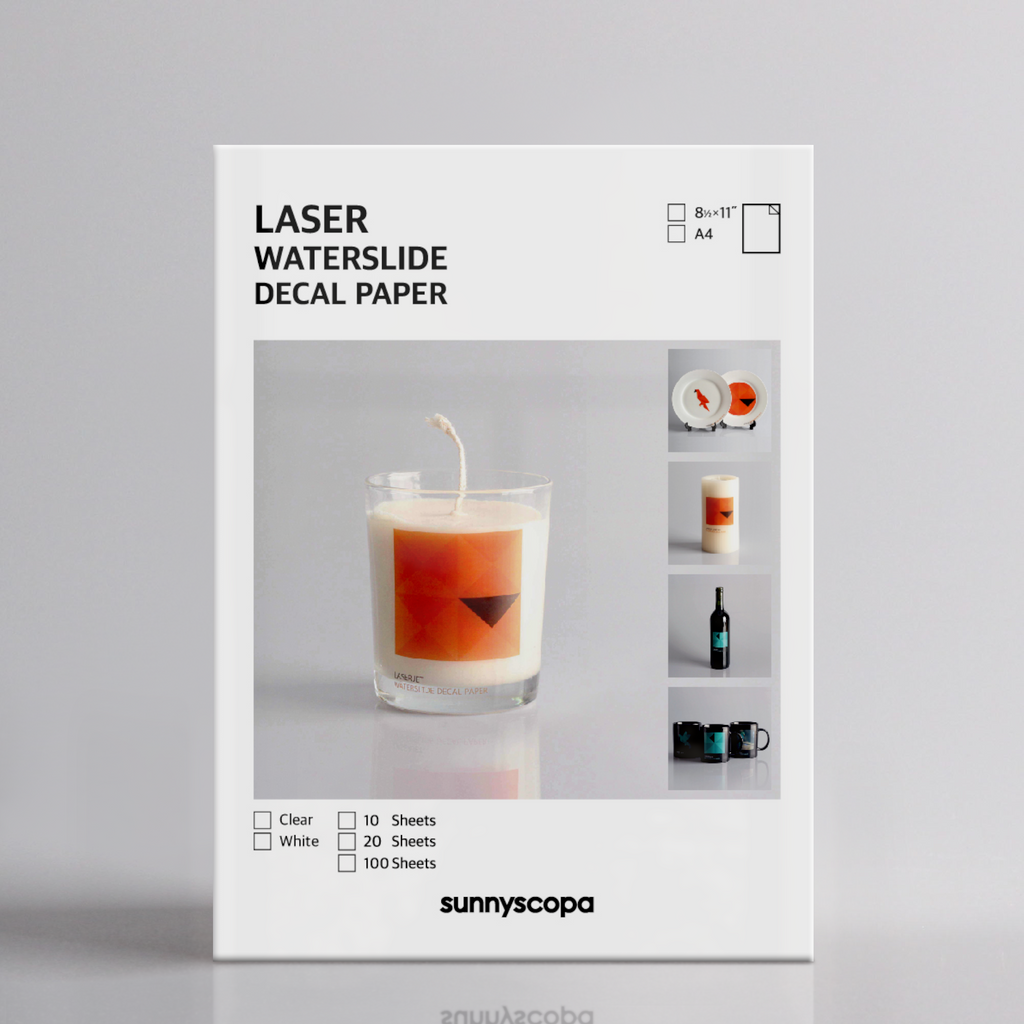 3 Fogli A4: Carta Trasparente Decalcomanie Per Laser, Waterslide Decal 3 Fogli A4: Carta Trasparente Decalcomanie Per Laser, Waterslide Decal